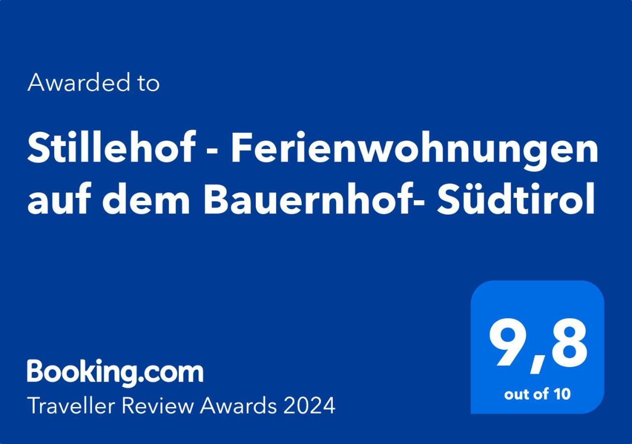 Stillehof - Ferienwohnungen Auf Dem Bauernhof- Suedtirol Bressanone Exterior photo